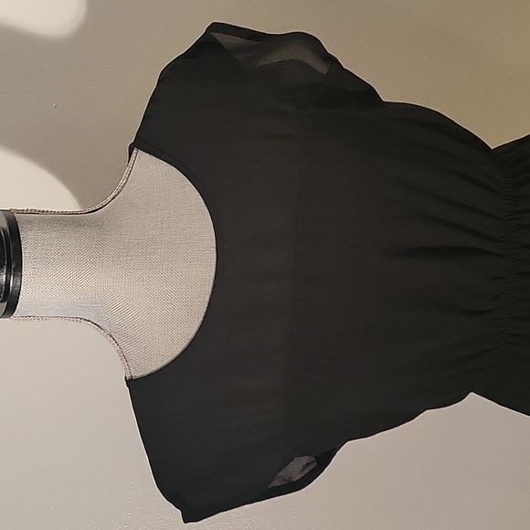 Forever 21 Classic Black Mini Dress with Singed Waist, Size: S - Picture 2 of 8